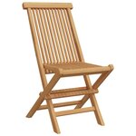 vidaXL Ensemble de salle à manger pour jardin 7 Pièces Marron Teck massif