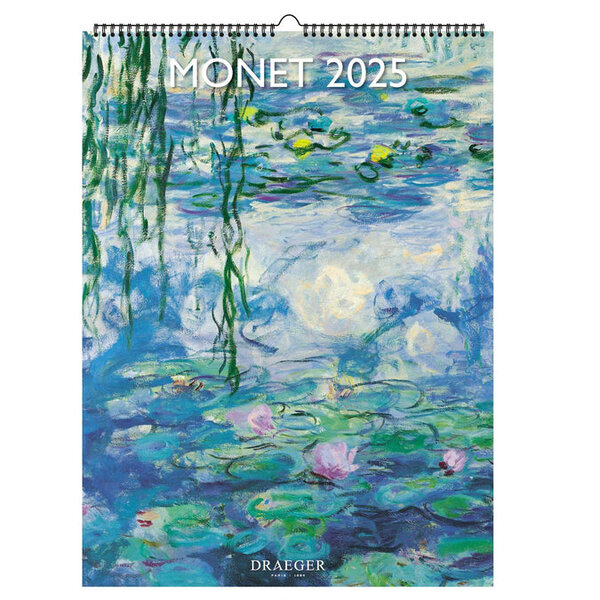 Calendrier Mural 2025 Décoration 29x39 Cm - Monet - Draeger paris