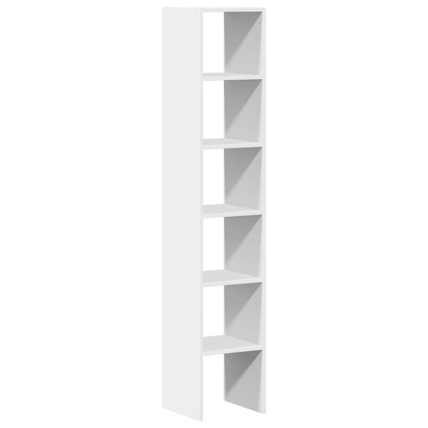 vidaXL Bibliothèques 2 Pièces empilable blanc 30x30x80 cm bois ingénierie
