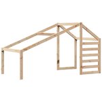 vidaXL Lit haut avec toit 90x200 cm bois de pin massif