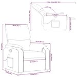 vidaXL Fauteuil inclinable de massage Crème Similicuir