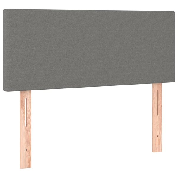 vidaXL Tête de lit Gris foncé 80x5x78/88 cm Tissu