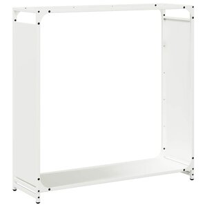 vidaXL Portant de bois chauffage blanc 90x28x90 cm