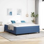 vidaXL Cadre de lit plateforme Bleu 180 x 200 cm