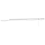 vidaXL Cadre de store rétractable électrique Blanc 4 x 2 m Acier