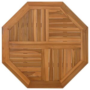 vidaXL Dessus de table 80x80x2 5 cm octogonal bois de teck massif