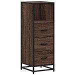 vidaXL Armoire de bain chêne marron 35x37 5x100 cm bois d'ingénierie