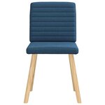vidaXL Chaises à manger lot de 4 bleu tissu