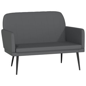 vidaXL Banc Gris 107x80x81 cm Similicuir