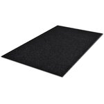 vidaXL Tapis d'entrée noir 90 x 60 cm PVC