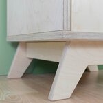 Meuble de rangement NABOSKY gris 1x1