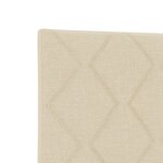 Tête de lit LED vidaXL design blocs en diamant crème 200 cm tissu