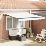 vidaXL Tissu de auvent Blanc 300 x 250 cm Polyester