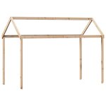 vidaXL Lit haut avec toit 80x200 cm bois de pin massif