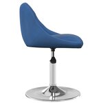 vidaXL Chaises pivotantes à manger lot de 6 Bleu Velours