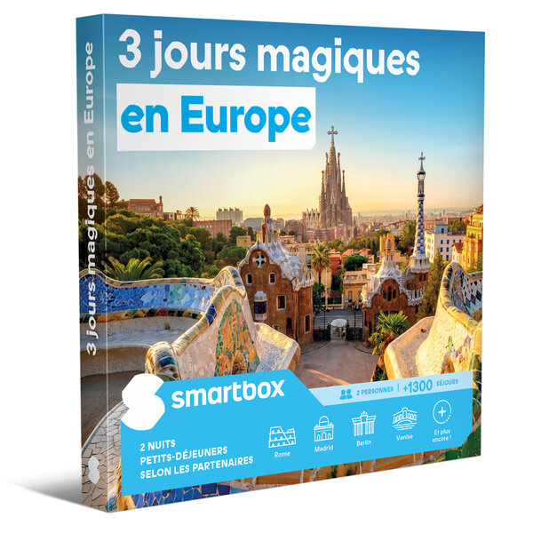 SMARTBOX - Coffret Cadeau 3 jours magiques en Europe -  Séjour