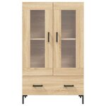vidaXL Buffet haut chêne sonoma 69 5x31x115 cm bois d'ingénierie