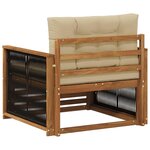 vidaXL Sofa de milieu extérieur Naturel