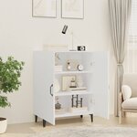 vidaXL Buffet Blanc 70x34x90 cm Bois d'ingénierie