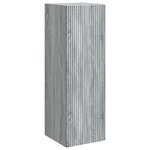 vidaXL Cabinet de Salle de Bain Mural Sonoma gris 33 x 34 5 x 60 cm