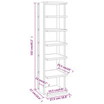 vidaXL Armoires à chaussures 2 Pièces Blanc 27 5x27x102cm bois ingénierie