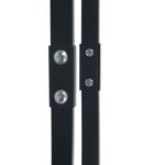 vidaXL Portant de bois de chauffage Noir 80x25x100 cm Acier