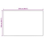 vidaXL Coureur de Tapis MARSA Crème 150 x 230 cm Polyester et PVC
