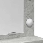 vidaXL Coiffeuse Gris béton 79 x 41 x 135 cm Bois d'ingénierie