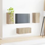 vidaXL Ensemble meuble TV 2 Pièces Chêne Sonoma Bois d'ingénierie