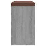vidaXL Banc à chaussures Sonoma gris 103x30x48 cm Bois d'ingénierie