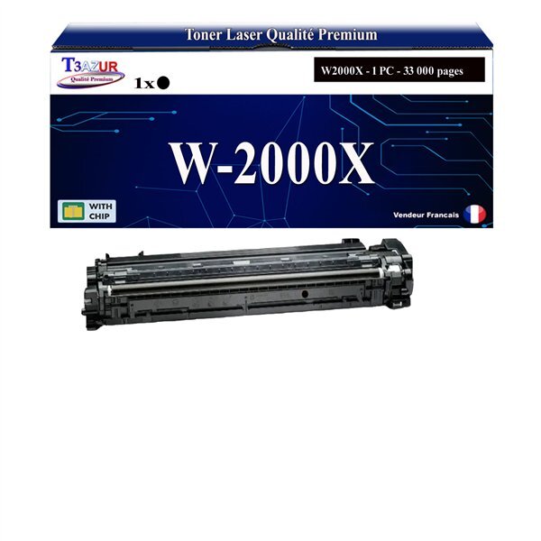 T3AZUR - Toner compatible avec HP Color LaserJet Enterprise M751dn remplace HP W2000X / W2000A (HP 658X/658A)- Noir