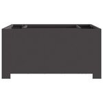 vidaXL Braise Noir 80 x 80 x 40 cm Acier laminé à froid