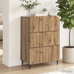 vidaXL Armoire à tiroirs 66 x 34 5 x 92 cm Bois d'ingénierie