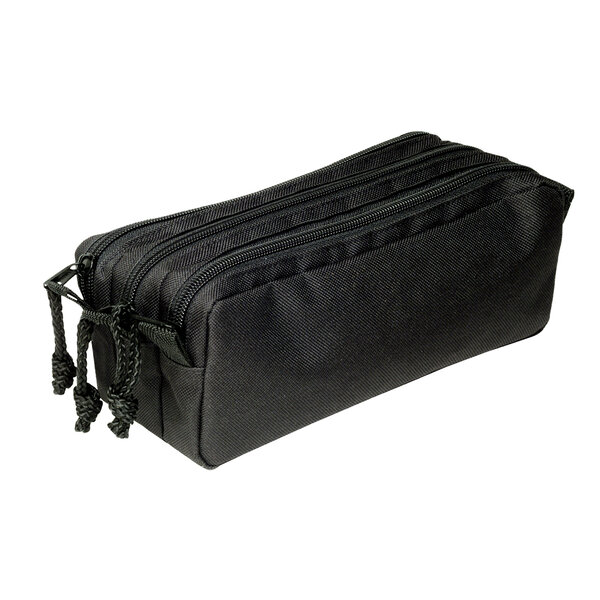 Trousse scolaire 3 compartiments grande capacité - Noir