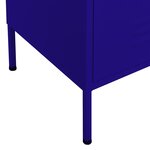 vidaXL Armoire de rangement Bleu marine 80x35x101 5 cm Acier