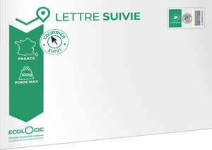 Prêt-à-Poster - Lettre Suivie - 100g - Format C5 - Enveloppe à l'unité