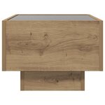 vidaXL Table d'appoint chêne artisanal 40 x 40 x 30 cm