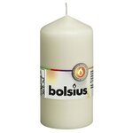 Bolsius Bougies pilier 10 Pièces 120x58 mm Ivoire