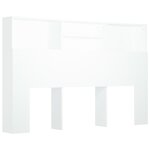 vidaXL Armoire de tête de lit Blanc 160x19x103 5 cm