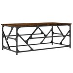 vidaXL Table basse Chêne fumé 100x50x40 cm Bois d'ingénierie