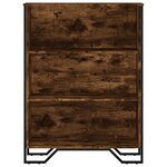 vidaXL Bibliothèque chêne fumé 80x31x106 cm bois d'ingénierie