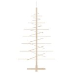 vidaXL Arbre de Noël en bois pour décoration 150 cm bois massif de pin