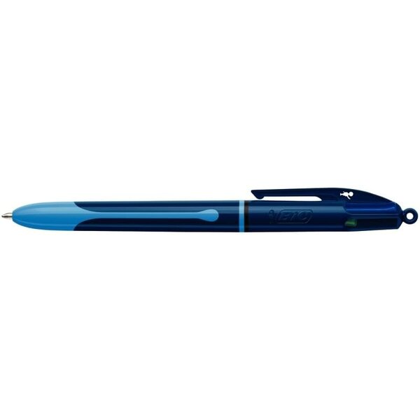 Stylo-bille Rétractable 4 Colours Smooth Drop S Bleu Foncé BIC