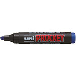 Marqueur permanent uni ball prockey couleurs assorties pointe biseautée 2 à 6 mm - pochette de 4 - uni-ball