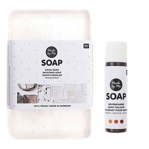 Savon à mouler transparent vegan 250 g + Colorant moka