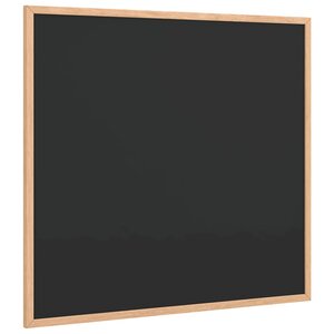 vidaXL Tableau noir avec cadre bois de pin massif noir 60x55 cm