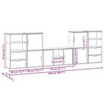 vidaXL Meubles TV 5 Pièces avec rangement ODDA bois de pin massif