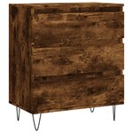 vidaXL Buffet Chêne fumé 60x35x70 cm Bois d'ingénierie