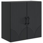 vidaXL Armoire Murale 59 x 31 x 60 cm Bois d'ingénierie Noir