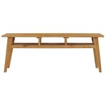 vidaXL Meuble TV 120x35x45 cm Bois de teck massif